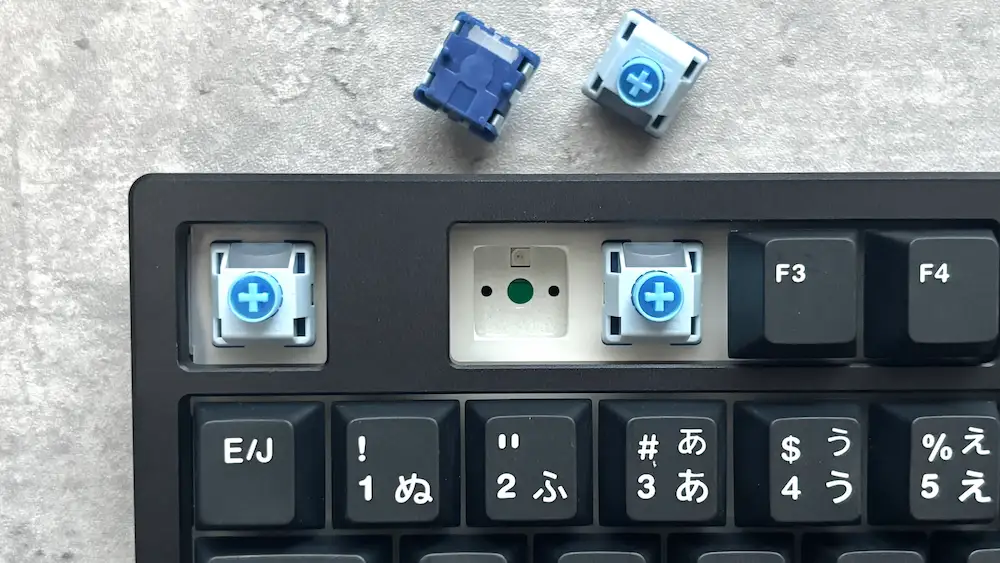 MageGee Captain87 JISのキースイッチについて