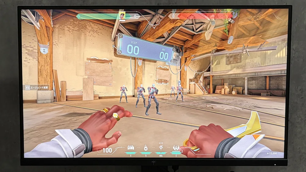 KTC 27M1 ProのVALORANTのゲーム画面